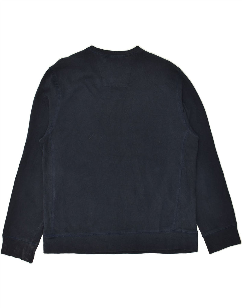 NAUTICA Mens Sweatshirt Jumper Large Navy Blue Cotton | Vintage Nautica | Thrift | Second-Hand Nautica | Used Clothing | Messina Hembry 