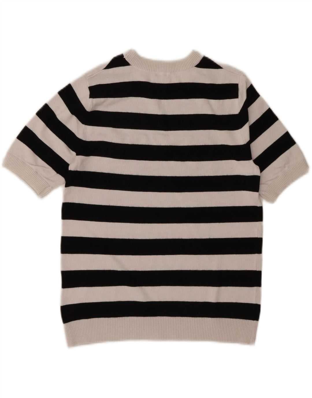 Guess Womens Graphic Crew Neck Jumper Sweater UK 12 Medium White Viscose