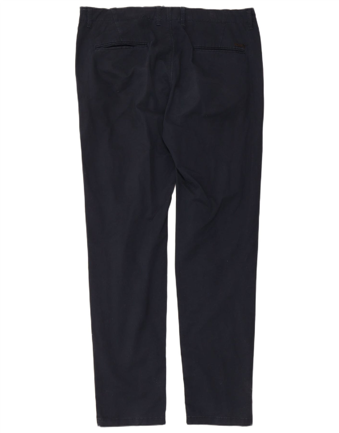 JACK & JONES Mens Slim Chino Trousers W34 L34 Navy Blue Cotton