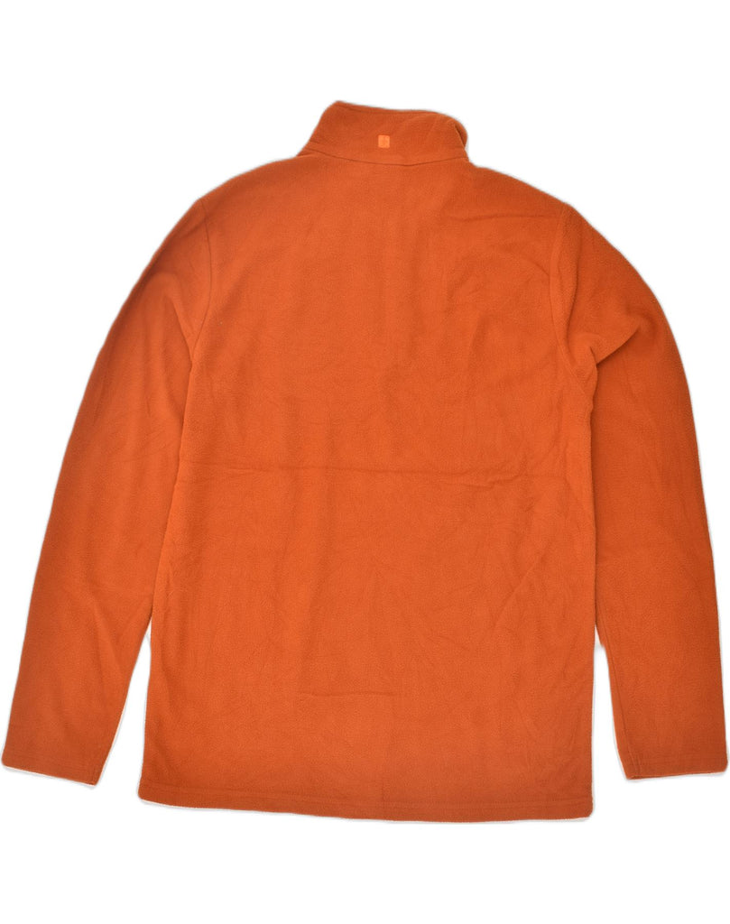 MOUNTAIN WAREHOUSE Mens Zip Neck Fleece Jumper Medium Orange Polyester | Vintage Mountain Warehouse | Thrift | Second-Hand Mountain Warehouse | Used Clothing | Messina Hembry 