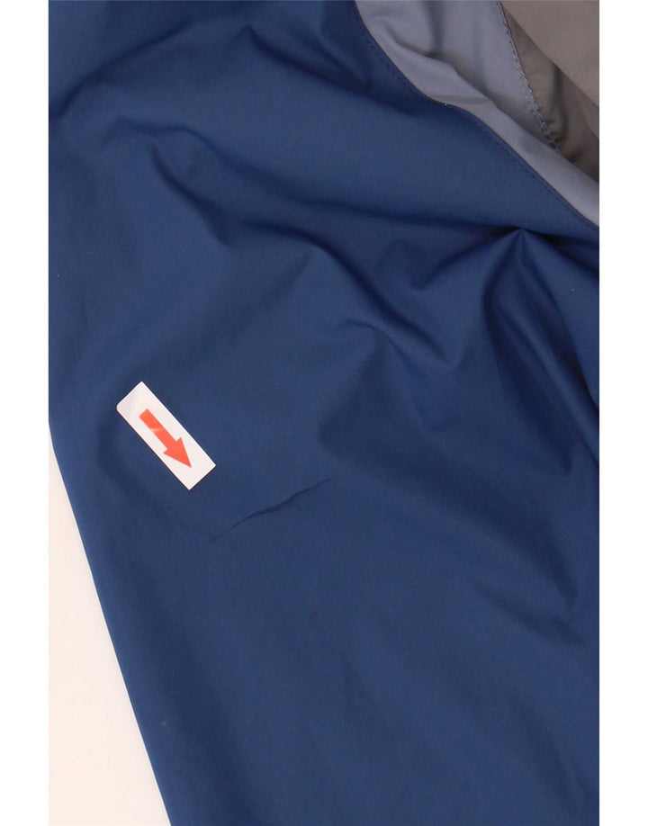 Fat Face Mens Hooded Rain Jacket UK 42 XL Grey Colourblock Polyester