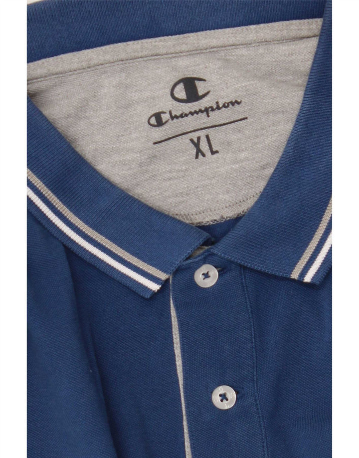 Champion Mens Polo Shirt XL Blue