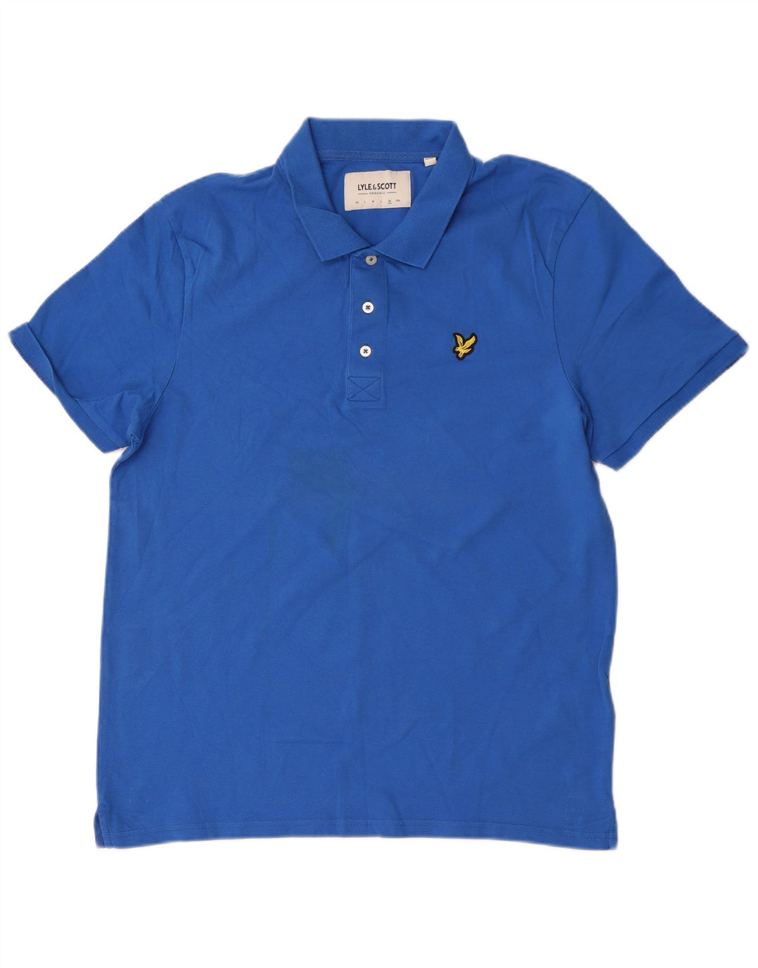 Lyle & Scott Mens Polo Shirt XL Blue Cotton