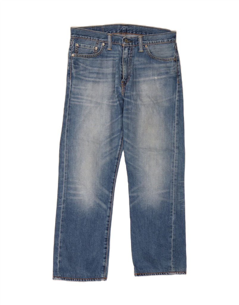 LEVI'S Womens 504 Straight Jeans W32 L30 Blue Cotton Vintage Levi's and Second-Hand Levi's from Messina Hembry 