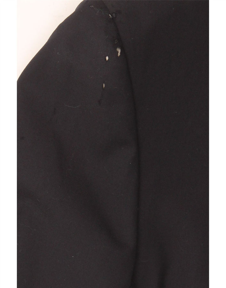 TRUSSARDI Mens 2 Button Blazer Jacket IT 50 Large Navy Blue Virgin Wool Vintage Trussardi and Second-Hand Trussardi from Messina Hembry 