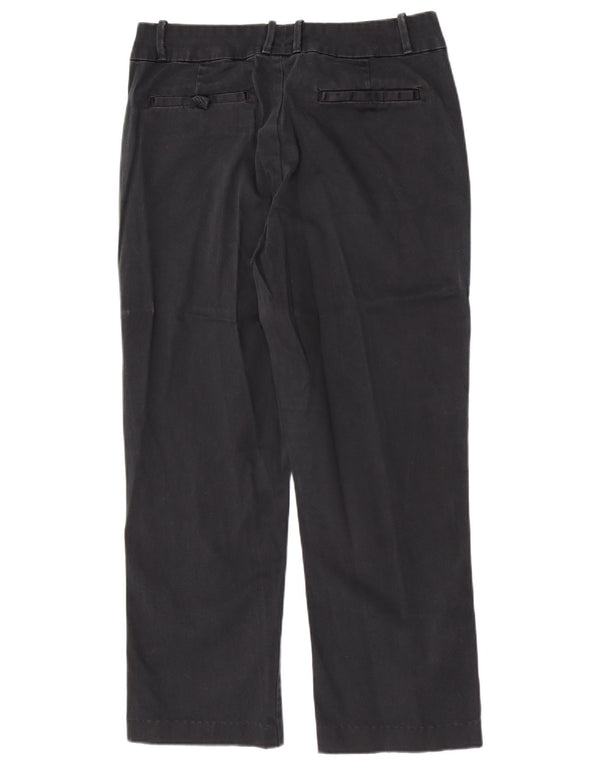 Lee Womens High Waist Casual Trousers US 12 Large W30 L26 Black Cotton