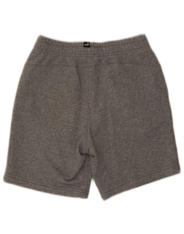 Puma Boys Sport Shorts 11-12 Years Grey Flecked Cotton