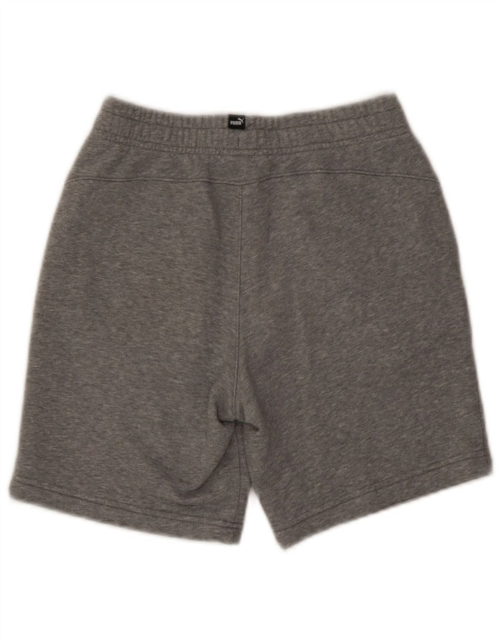 Puma Boys Sport Shorts 11-12 Years Grey Flecked Cotton