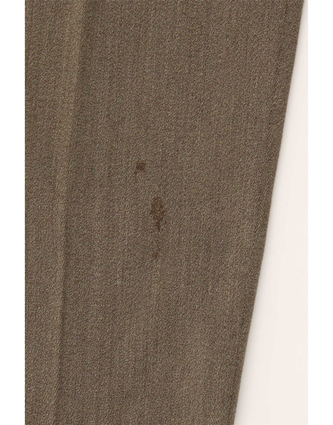 Marks & Spencer Mens Pegged Suit Trousers W32 L33 Khaki New Wool