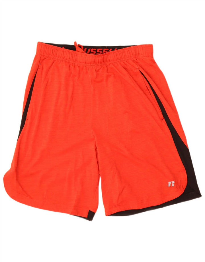 Russell Athletic Mens Sport Shorts Medium  Red Colourblock
