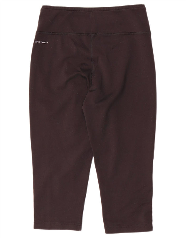 Reebok Womens Capri Leggings UK 8/10 Small  Black Polyester