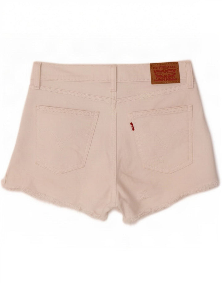 Levi's Womens Denim Shorts W28 Medium White Cotton