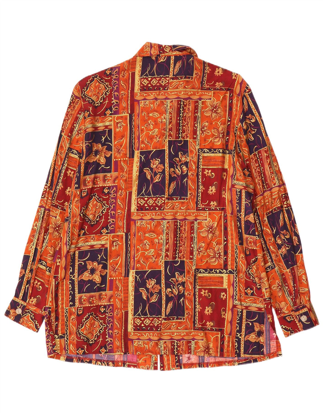 David Jones Womens Shirt Blouse US 12 Large Multicoloured Patchwork Viscose