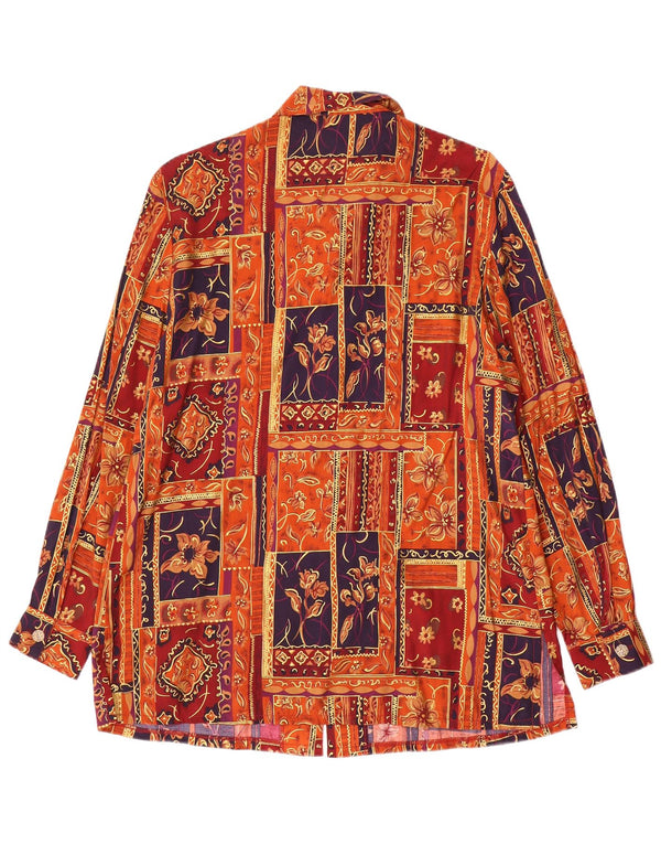 David Jones Womens Shirt Blouse US 12 Large Multicoloured Patchwork Viscose