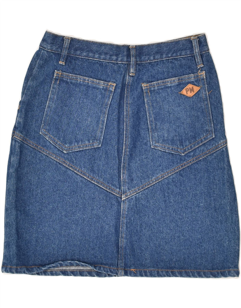 VINTAGE Womens Denim Skirt W28 Medium Blue | Vintage Vintage | Thrift | Second-Hand Vintage | Used Clothing | Messina Hembry 