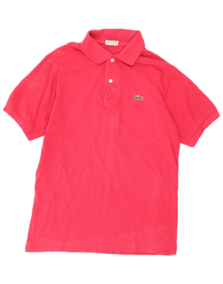 Lacoste Mens Polo Shirt Size 3 Small Pink Cotton