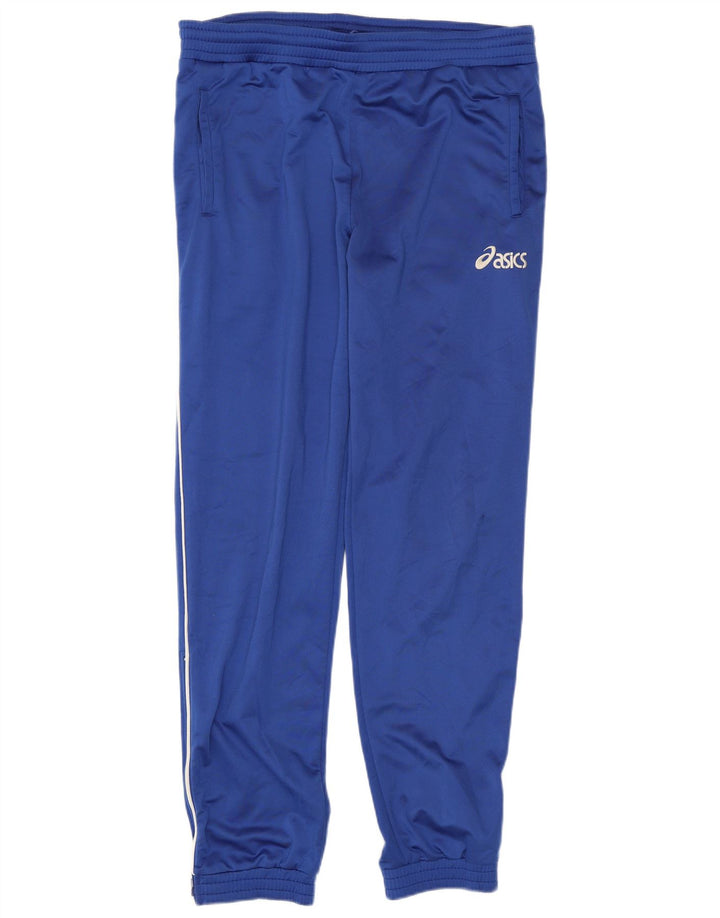 Asics Mens Tracksuit Trousers Joggers Small Blue Polyester