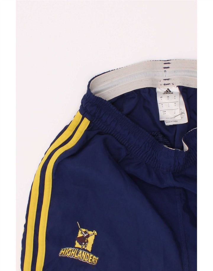 Adidas Boys Graphic Sport Shorts 9-10 Years Small Navy Blue Polyester