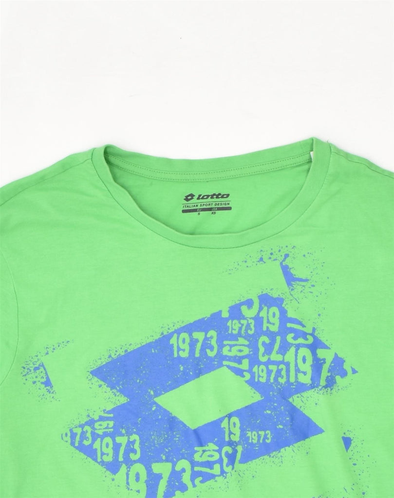 LOTTO Mens Graphic T-Shirt Top Small Green | Vintage | Thrift | Second-Hand | Used Clothing | Messina Hembry 