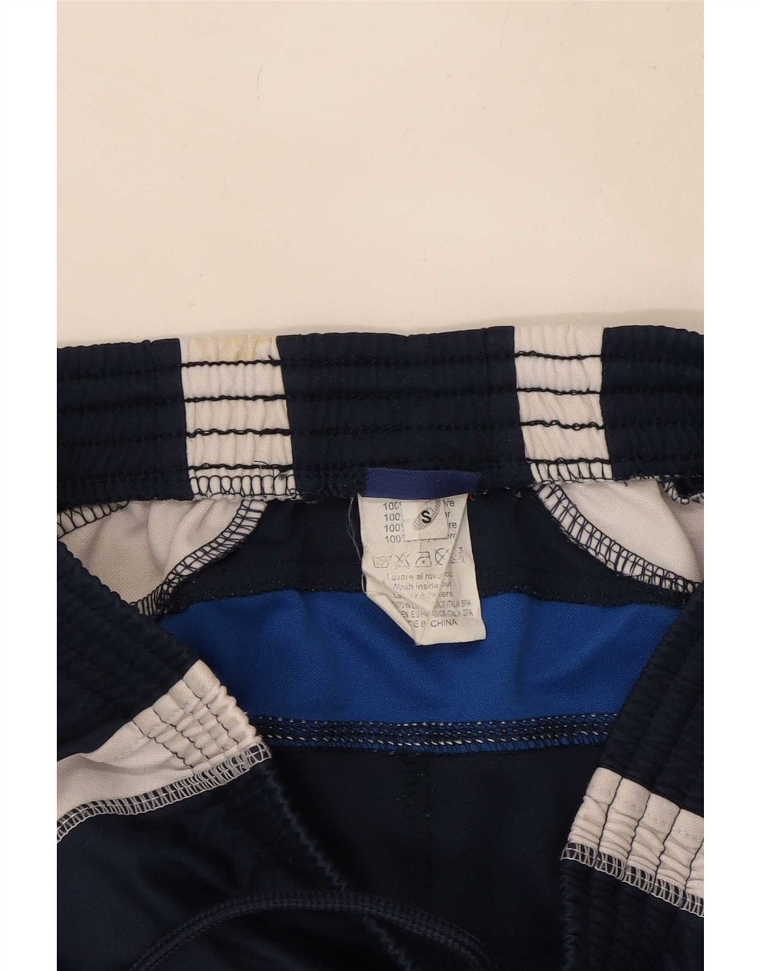 Asics Mens Sport Shorts Small Navy Blue Colourblock Polyester