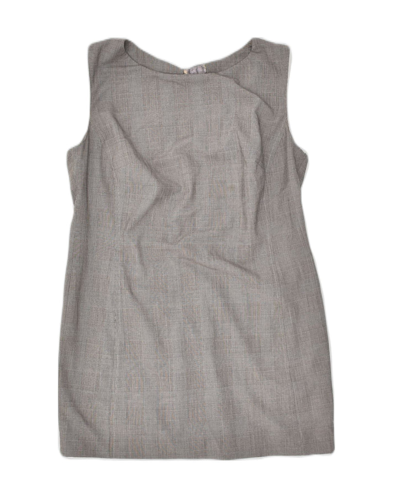 SANDRO FERRONE Womens Sleeveless Tunic Top UK 12 Medium Grey Check | Vintage Sandro Ferrone | Thrift | Second-Hand Sandro Ferrone | Used Clothing | Messina Hembry 