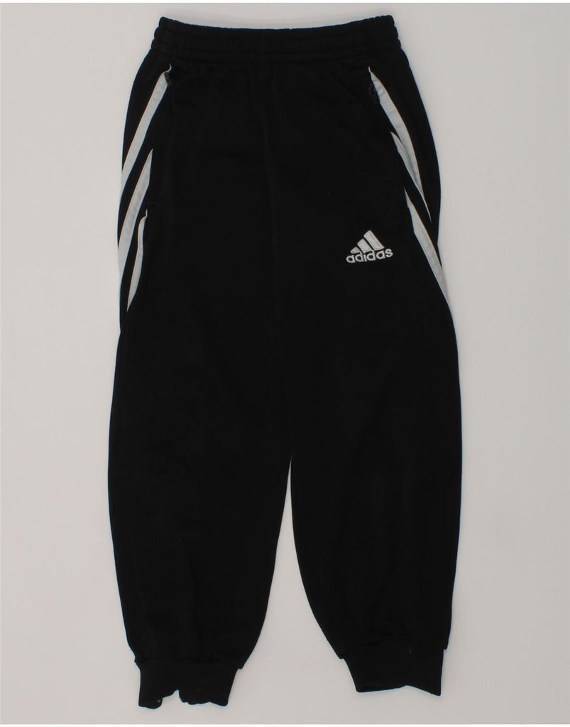 ADIDAS Boys Tracksuit Trousers Joggers 5-6 Years Black Polyester | Vintage Adidas | Thrift | Second-Hand Adidas | Used Clothing | Messina Hembry 