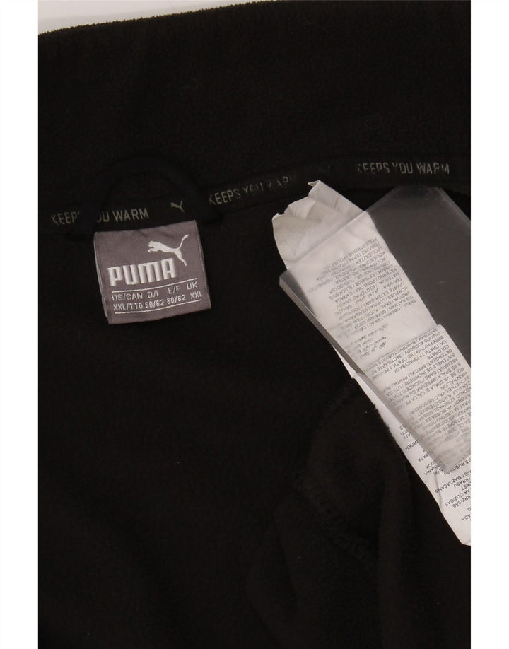 PUMA Mens Fleece Jacket 2XL Black Polyester