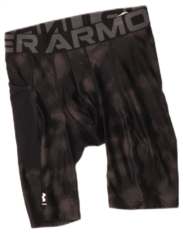 Under Armour Mens Cycling Graphic Sport Shorts Medium Black Camouflage