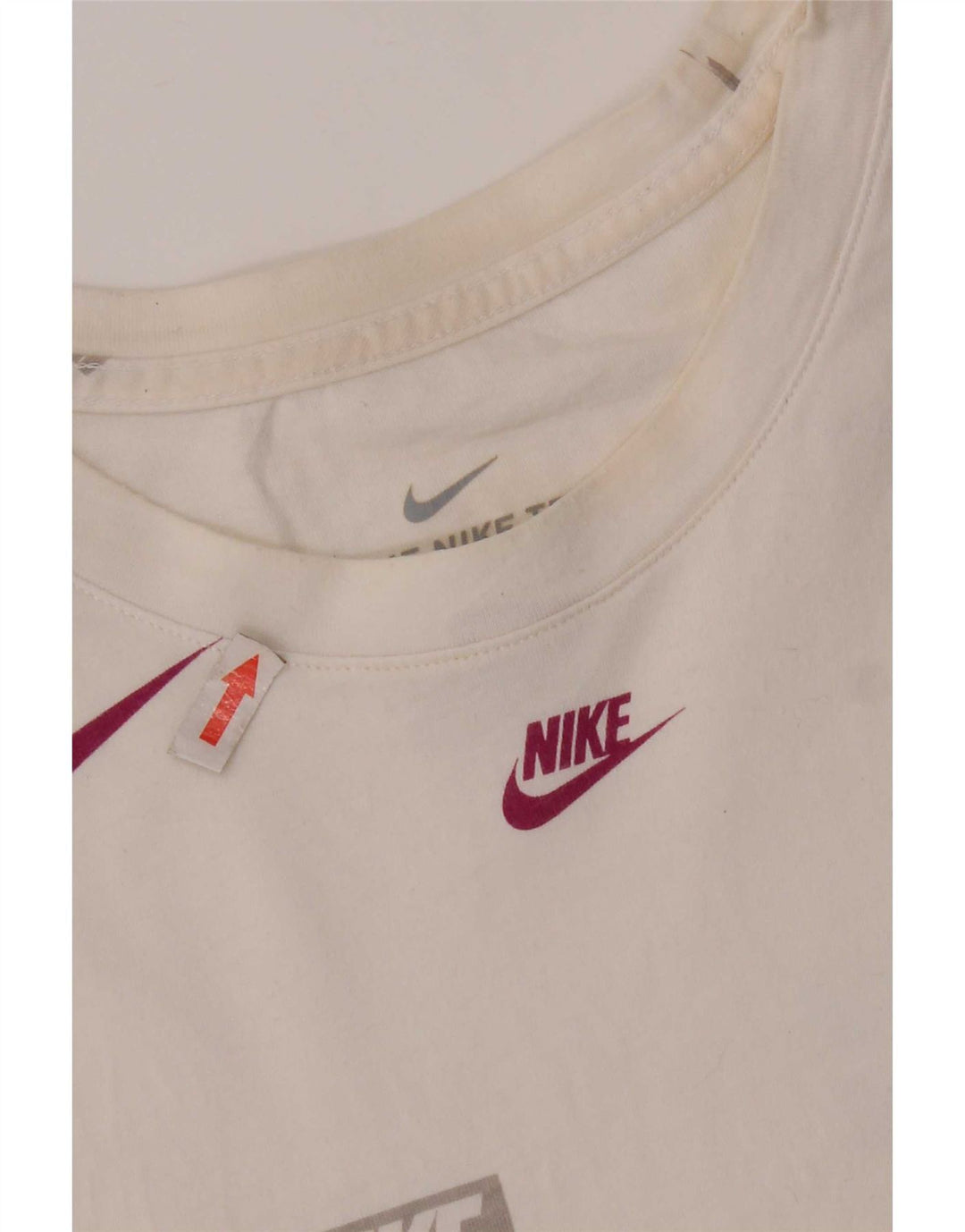 Nike Mens Graphic T-Shirt Top Large White Cotton
