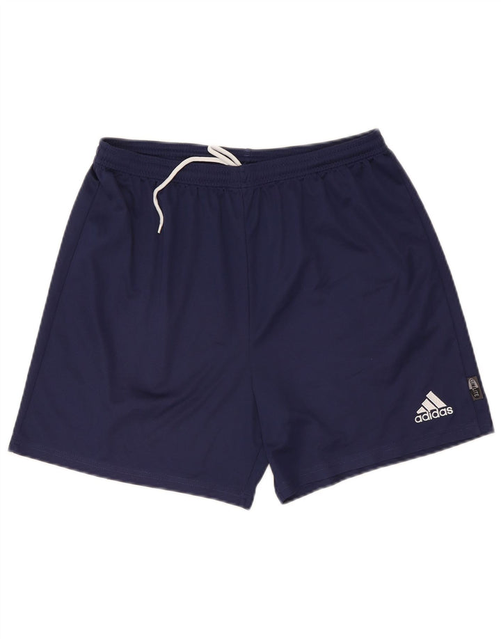 Adidas Mens Climalite Sport Shorts Large  Navy Blue Polyester