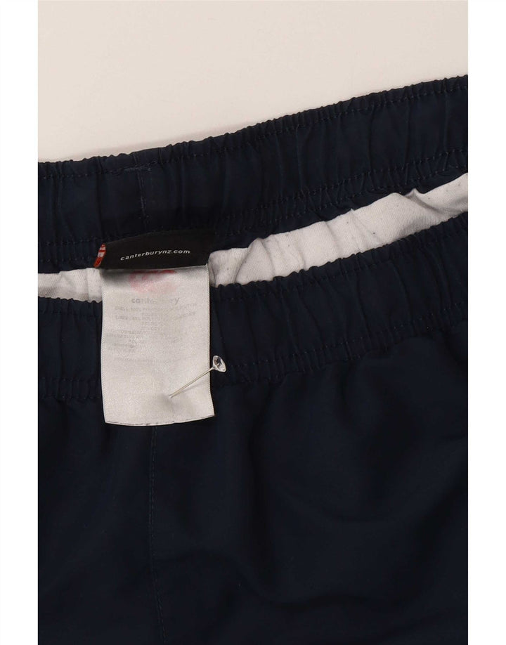 Canterbury Mens Graphic Tracksuit Trousers Joggers Large Navy Blue