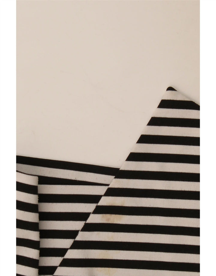 Marks & Spencer Womens Asymmetrical Skirt UK 14 Large W34 Black Striped