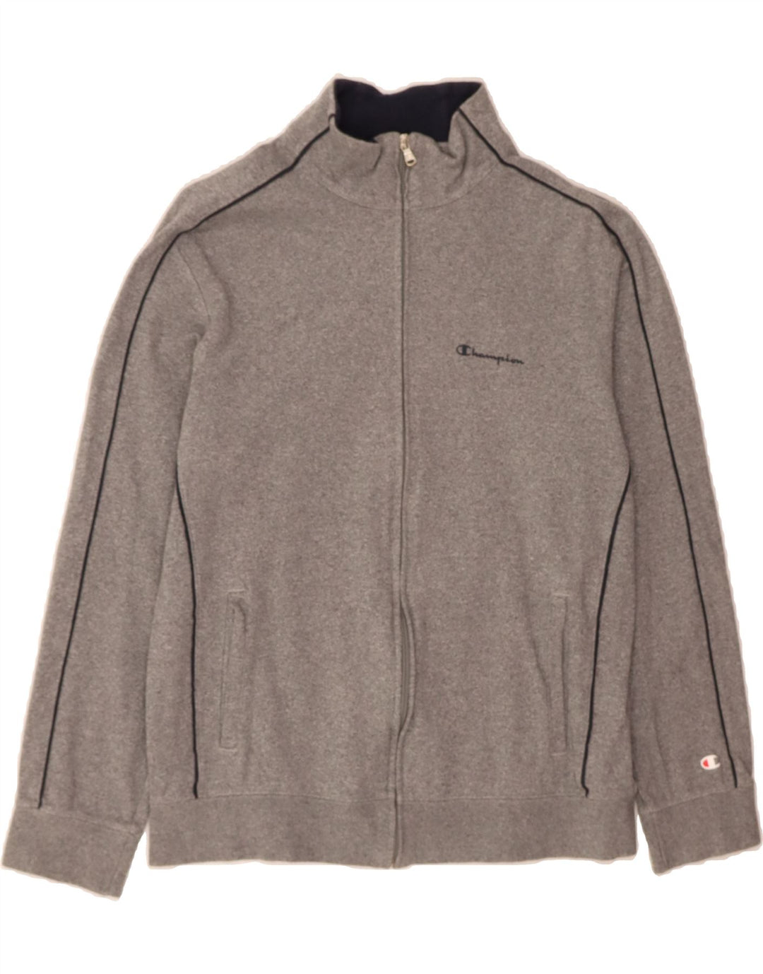 CHAMPION Womens Tracksuit Top Jacket UK 16 Large Grey Cotton Vintage Champion and Second-Hand Champion from Messina Hembry 