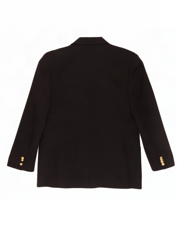 Marks & Spencer Womens Double Breasted Blazer Jacket UK 16 Large Navy Blue