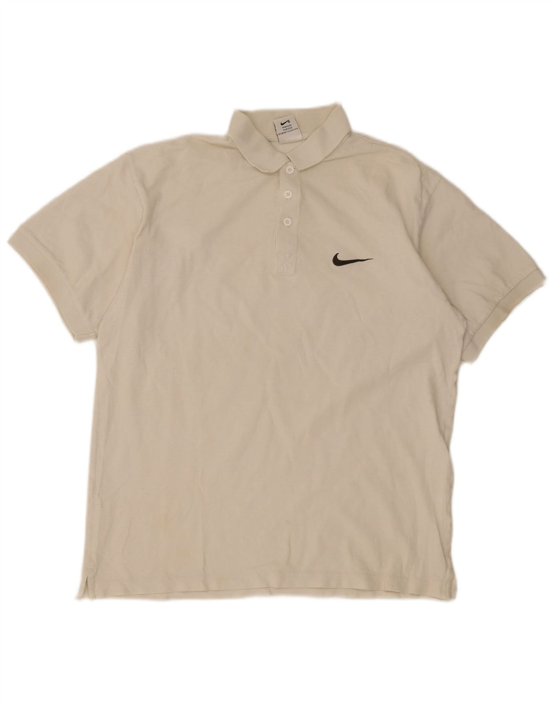 Nike Mens Polo Shirt UK 39/41 Medium White