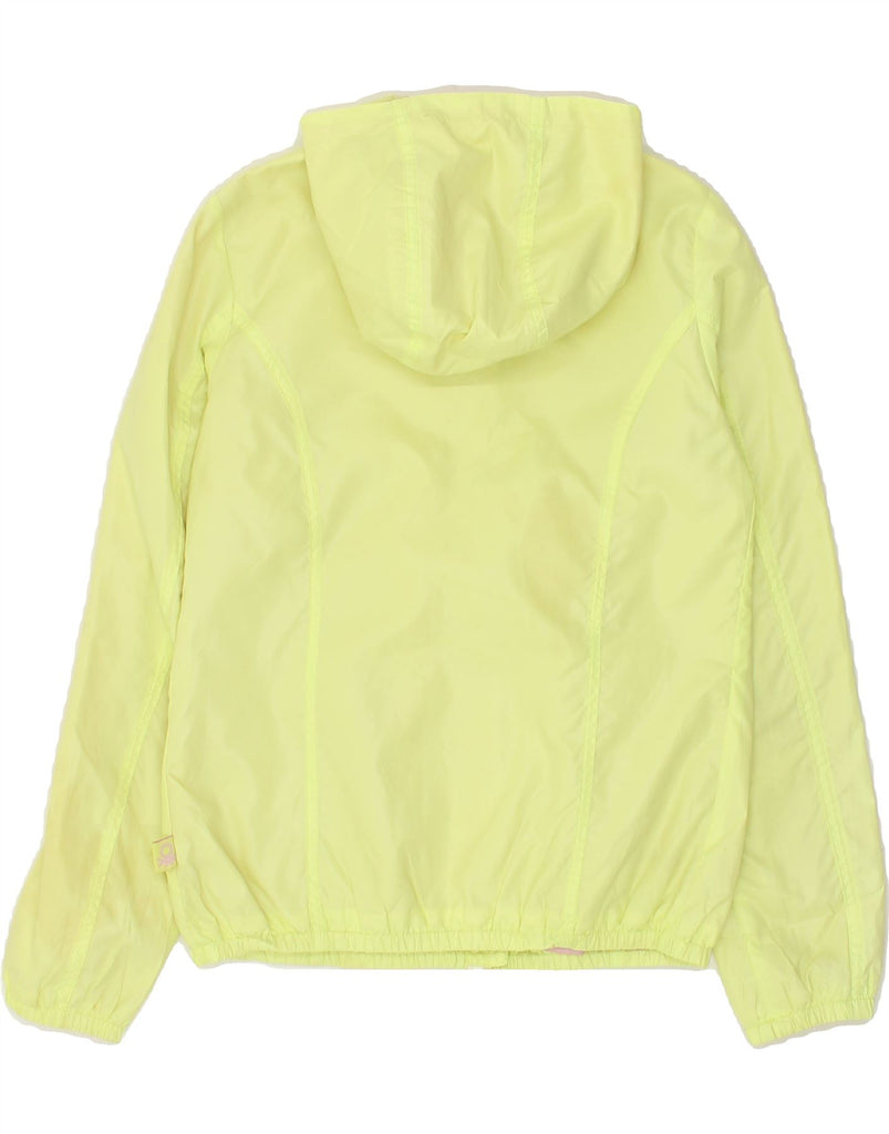 BENETTON Girls Hooded Rain Jacket 9-10 Years Yellow | Vintage Benetton | Thrift | Second-Hand Benetton | Used Clothing | Messina Hembry 