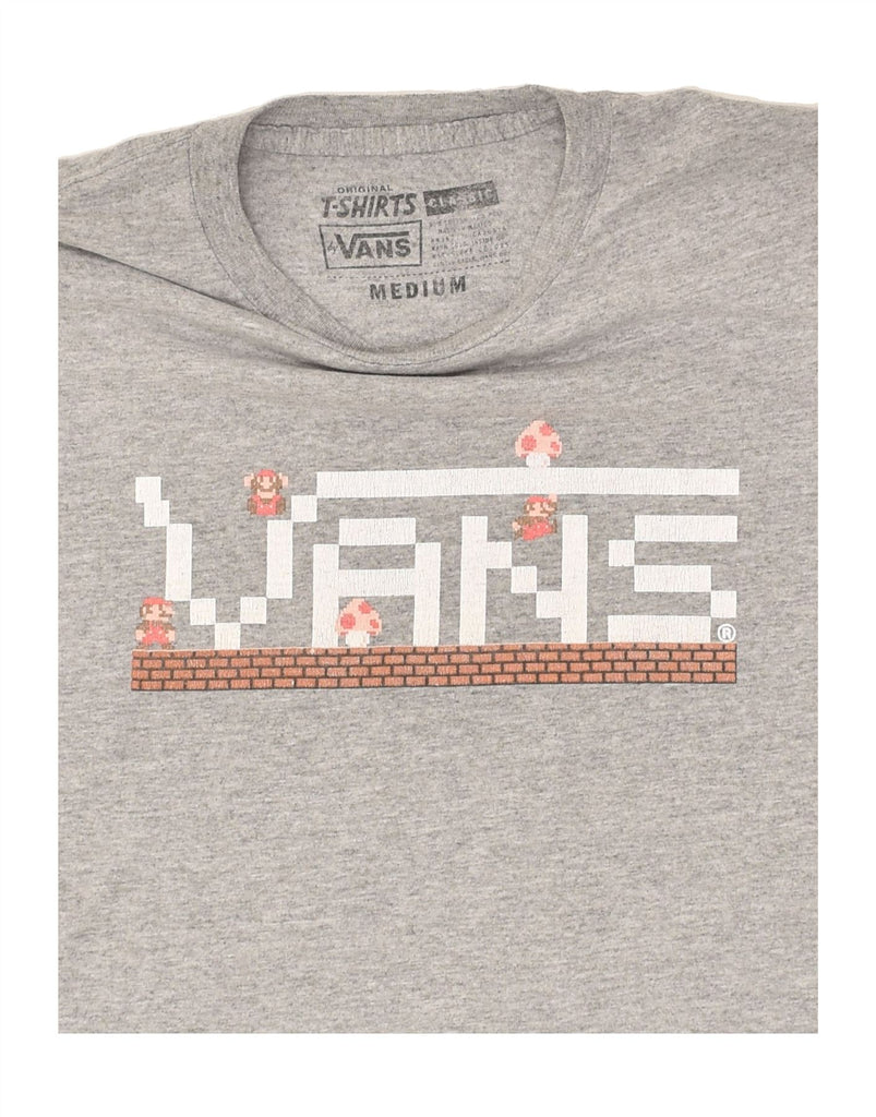 VANS Mens Classic Graphic T-Shirt Top Medium Grey Cotton | Vintage Vans | Thrift | Second-Hand Vans | Used Clothing | Messina Hembry 