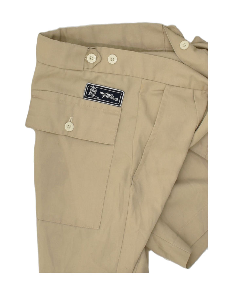 MARINA YACHTING Womens Chino Shorts IT 52 2XL W36 Beige Polyester | Vintage Marina Yachting | Thrift | Second-Hand Marina Yachting | Used Clothing | Messina Hembry 