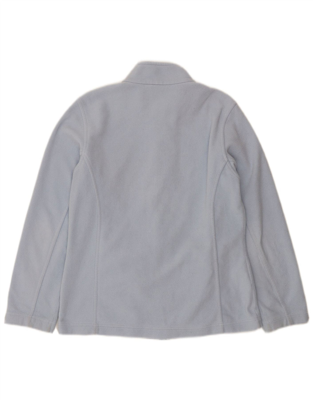 Marks & Spencer Womens Oversized Fleece Jacket UK 10 Small Blue Polyester