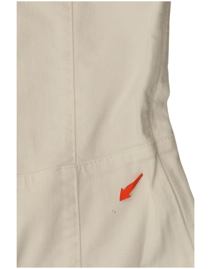 GUESS Womens Denim Strapless Playsuit UK 6 XS White