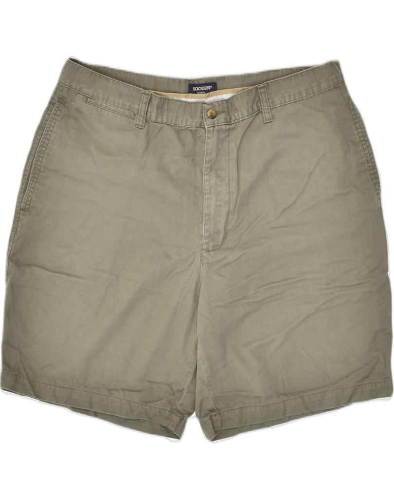 DOCKERS Mens Khakis Chino Shorts W38 XL Khaki Cotton | Vintage Dockers | Thrift | Second-Hand Dockers | Used Clothing | Messina Hembry 