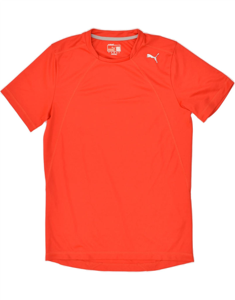 PUMA Mens T-Shirt Top Small Red | Vintage Puma | Thrift | Second-Hand Puma | Used Clothing | Messina Hembry 