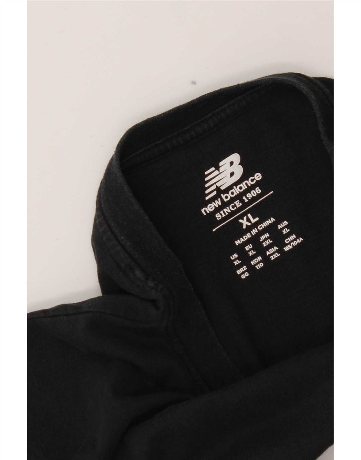 New Balance Mens Graphic T-Shirt Top XL Black