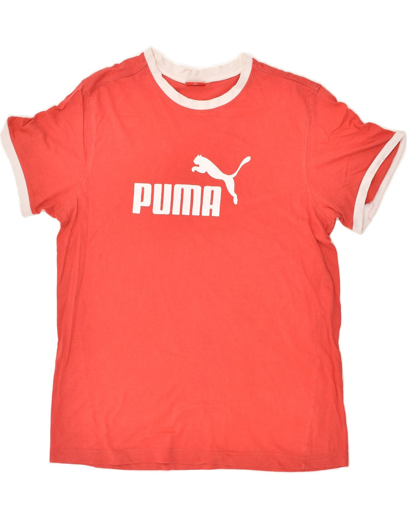 PUMA Boys Graphic T-Shirt Top 11-12 Years Red | Vintage Puma | Thrift | Second-Hand Puma | Used Clothing | Messina Hembry 