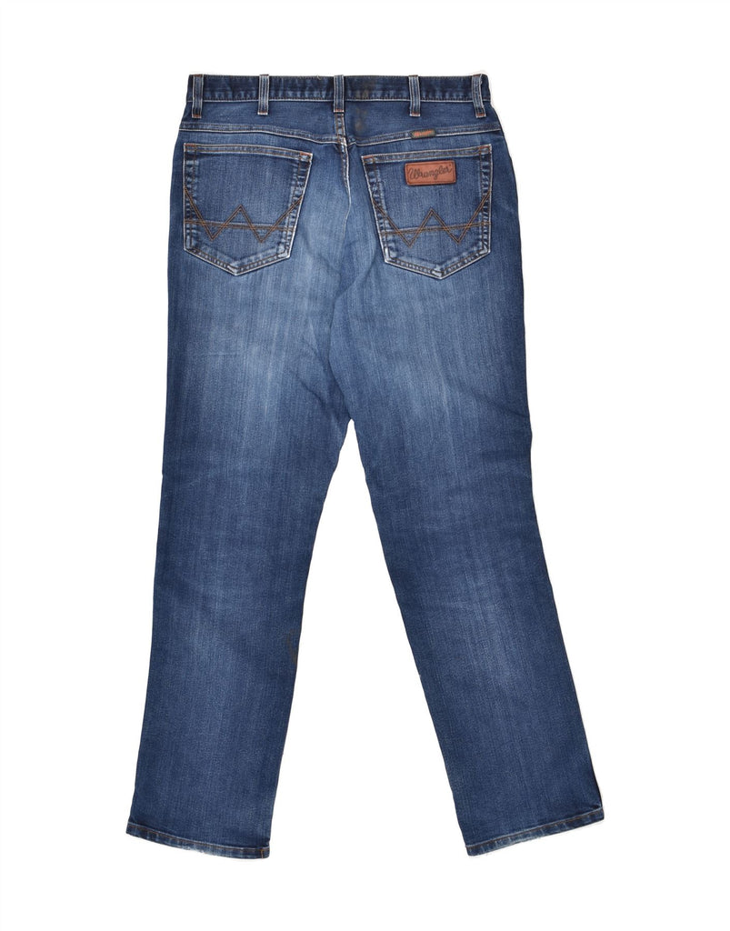 WRANGLER Mens Texas Slim Jeans W32 L31  Blue | Vintage Wrangler | Thrift | Second-Hand Wrangler | Used Clothing | Messina Hembry 