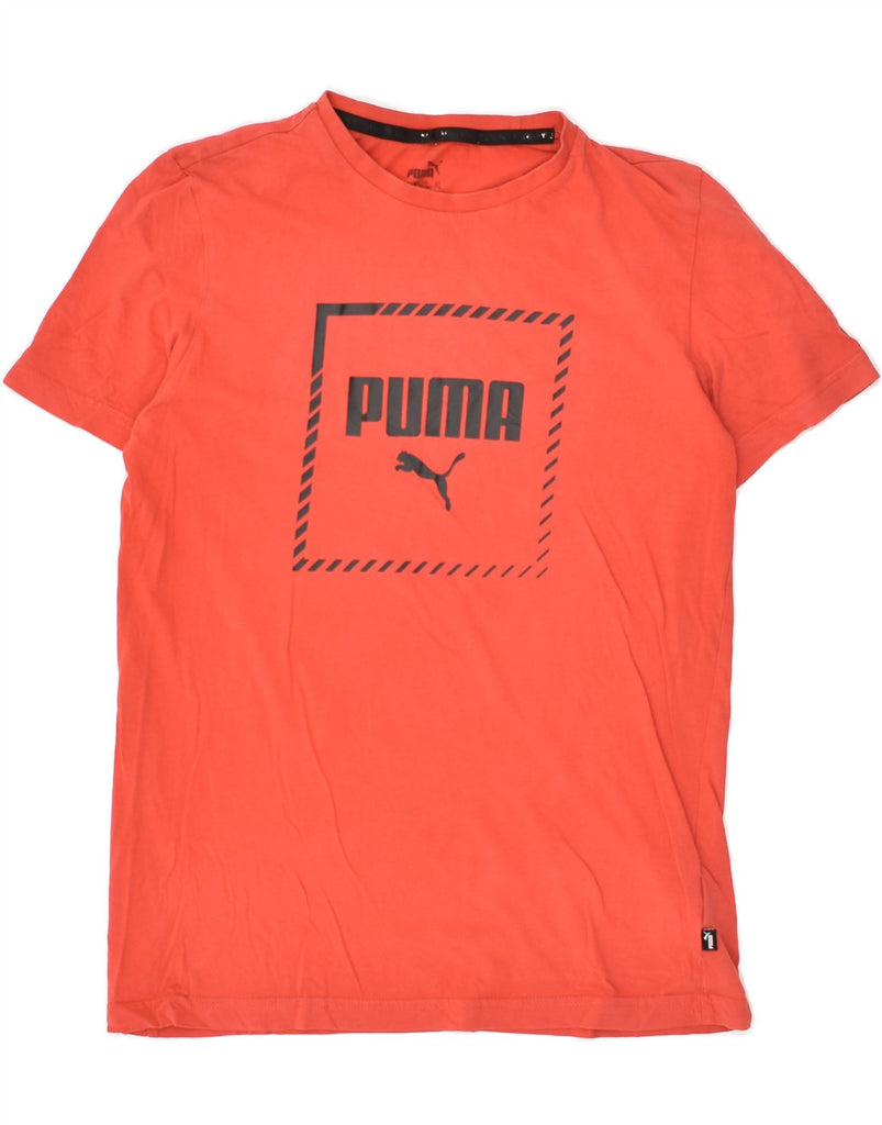 PUMA Boys Graphic T-Shirt Top 15-16 Years Red Cotton | Vintage Puma | Thrift | Second-Hand Puma | Used Clothing | Messina Hembry 