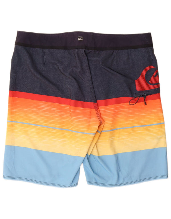 Quiksilver Mens Graphic Swimming Shorts Large Multicoloured Colourblock
