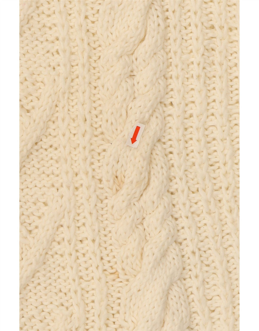 VINTAGE Womens Turtle Neck Jumper Sweater UK 16 Large Off White