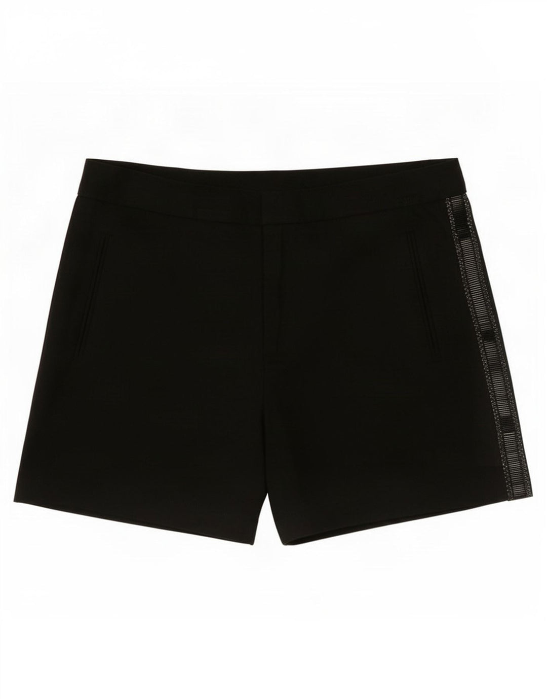 Zara Womens High Waist Casual Shorts Medium W28 Black Polyester