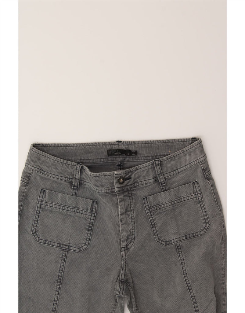 PRANA Womens Skinny Corduroy Trousers US 8 Medium W32 L29 Grey Cotton Vintage Prana and Second-Hand Prana from Messina Hembry 
